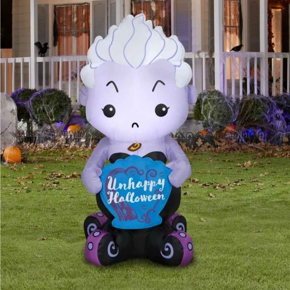 Gemmy Disney Villains 3.5ft Airblown Inflatables Ursula HALLOWEEN
